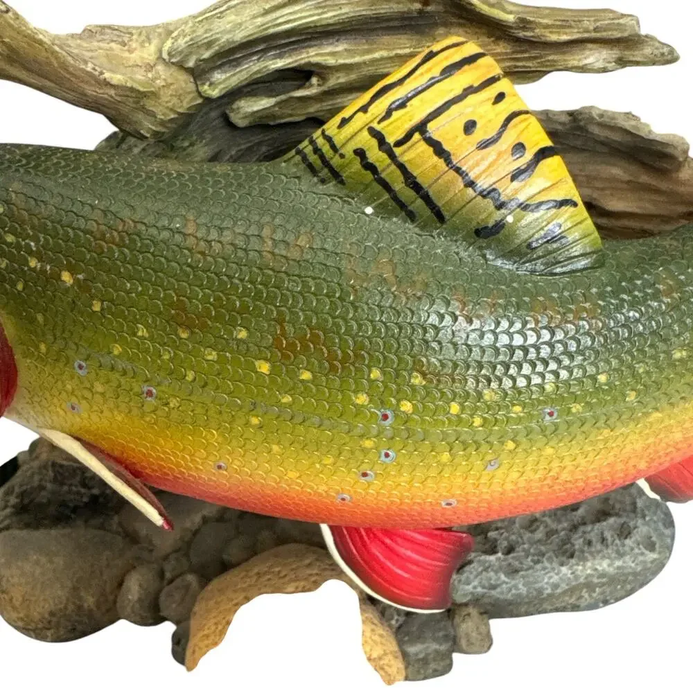 Vintage Wade Dawson Mountain Brookie Trout Fish in Surroundings